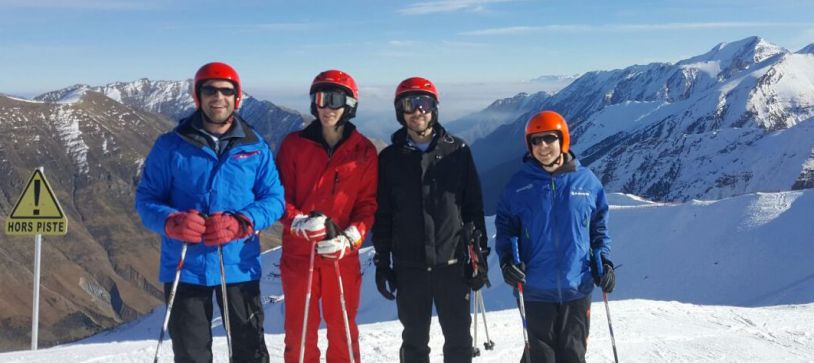 Convivencia de estudio y esquí